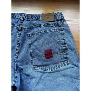 Vintage US Polo Assn Shorts Mens Size 36 Blue Denim Cargo Y2K 90's Skater Jorts